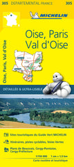 France Oise, Paris,Val d'Oise Michelin Map 305