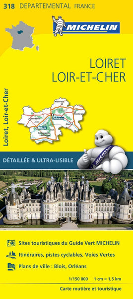 France Loiret / Loit-et-Cher Michelin Map 318