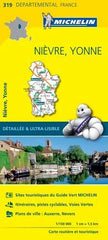 France Nièvre / Yonne Michelin Map 319