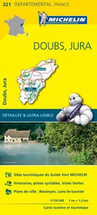 France Doubs / Jura Michelin Map 321