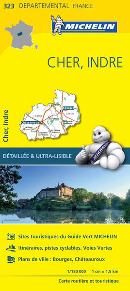 France Cher / Indre Michelin Map 323