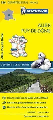 France Puy-de-Dôme / Allier Michelin Map 326