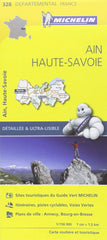 France Ain / Haute-Savoie Michelin Map 328