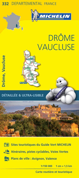 France Drôme / Vaucluse Michelin Map 332