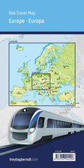 Rail Map of Europe Freytag & Berndt