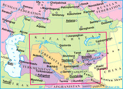Central Asia Gizi Maps Folded