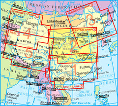 China Central Gizi Maps Folded