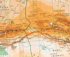 China North West Gizi Maps Folded