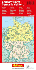 Germany North Hallwag Map