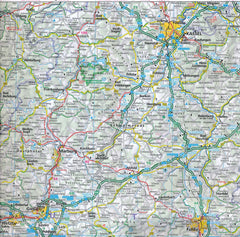 Germany South Hallwag Map