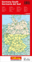 Germany South Hallwag Map