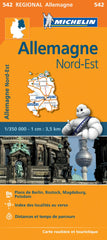 Germany North East Michelin Map 542