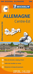Germany Central East Michelin Map 544