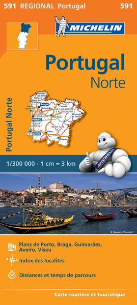 Portugal North Michelin Map 591