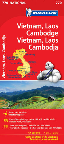 Vietnam, Laos & Cambodia Michelin Map 770