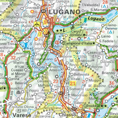 Italian Lakes Tourist Map Michellin