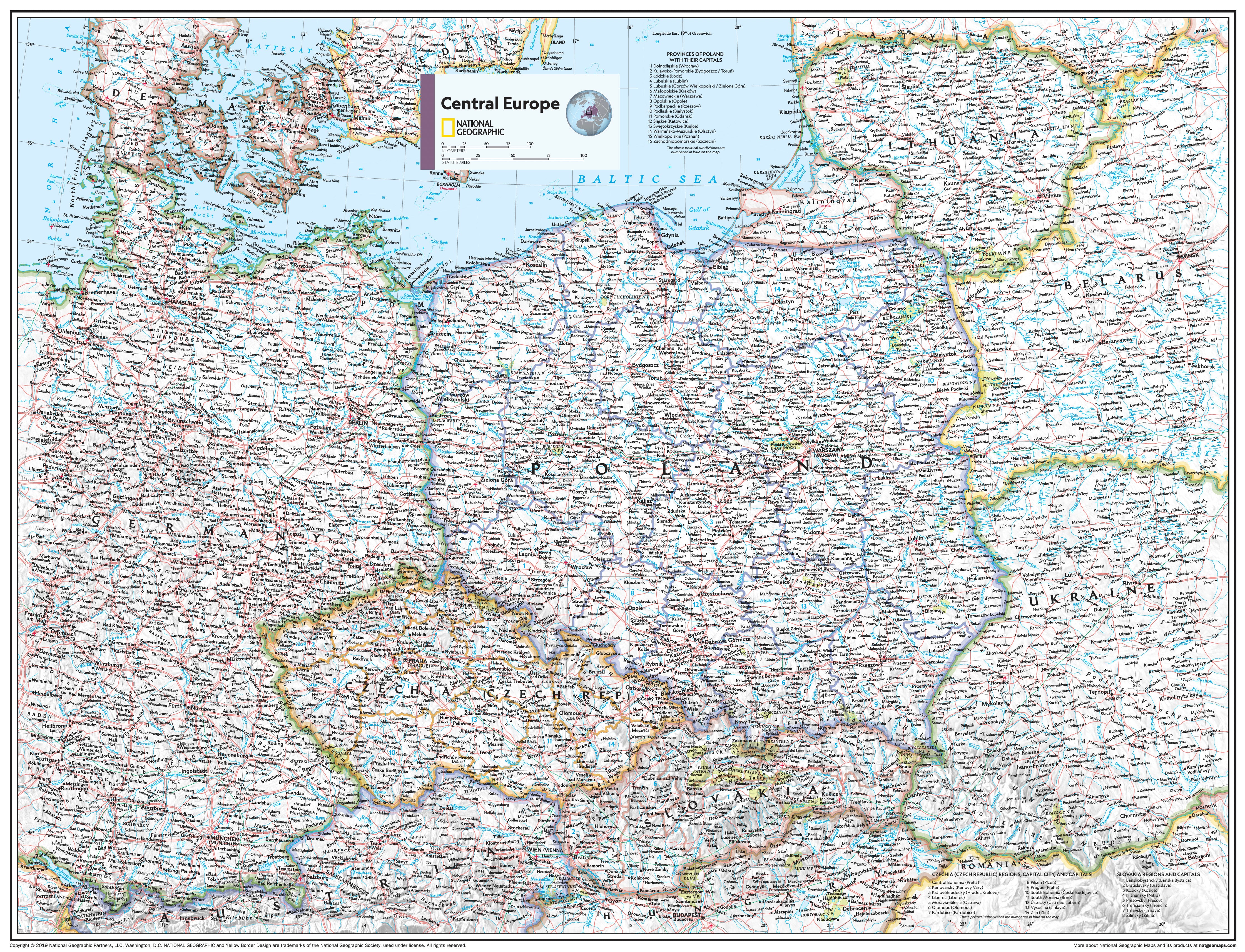 Physical Map Of Central Europe Europe Political Physical Continent physical-map-of-central-europe-europe-political-physical-continent