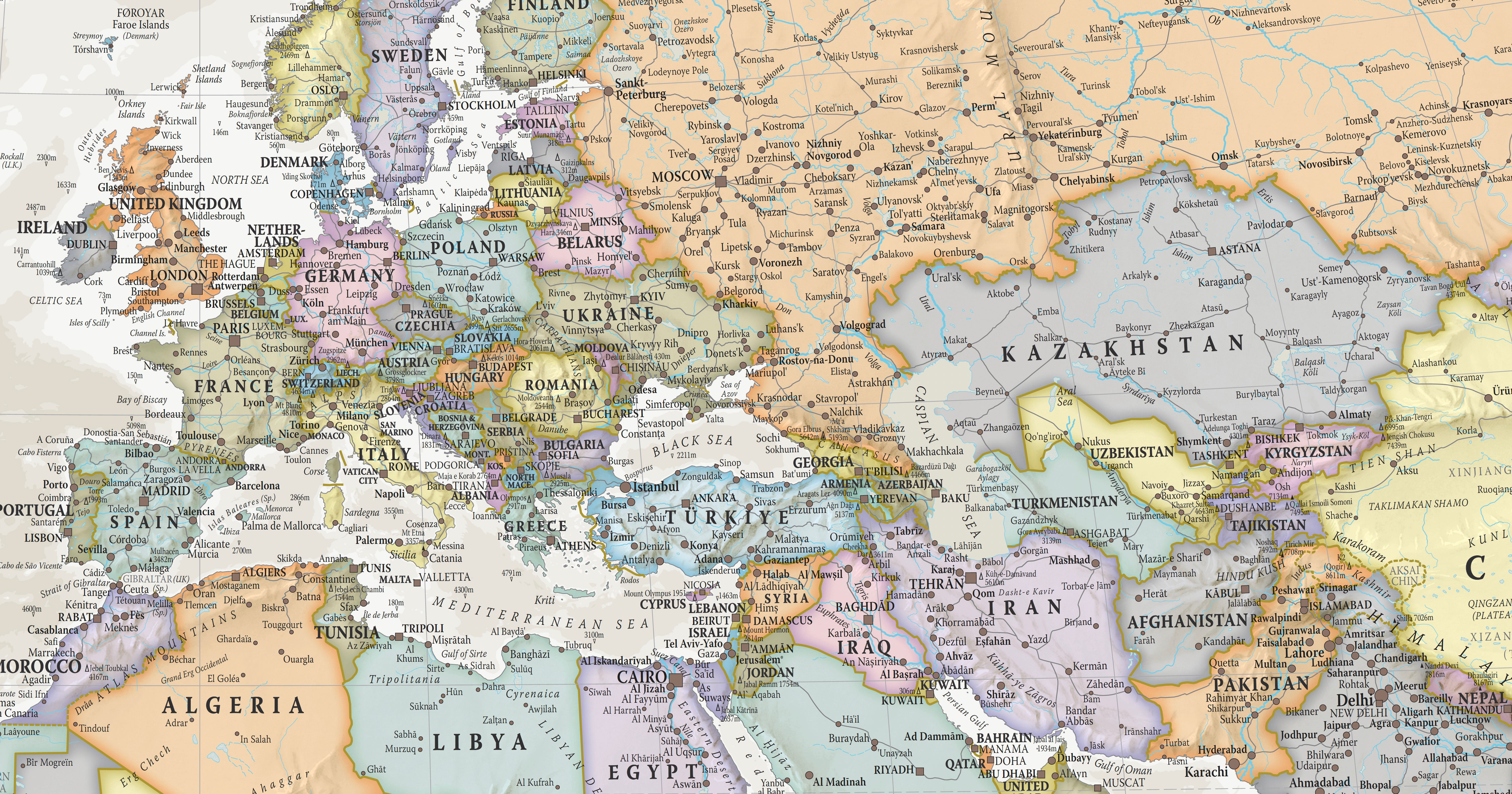 Cassic Maps Classic World Wall Map 2026 (2000) – Maps International | Mapworld