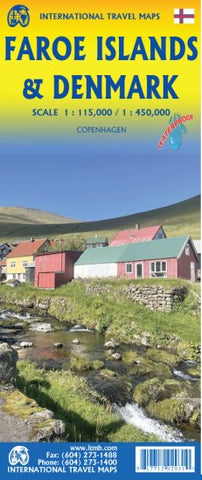 Faroe Islands & Denmark ITMB — ITMB folded travel map