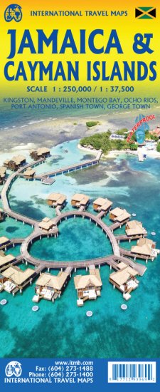 Jamaica & Cayman Islands ITMB - West Indies Map – ITM | Mapworld
