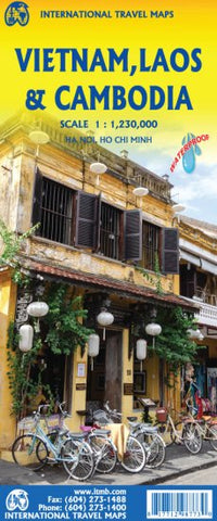 Vietnam Laos Cambodia ITMB Map