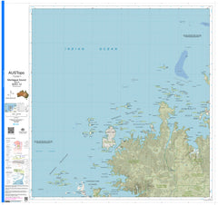 Montague Sound Special SD51-12 AUSTopo 1:250,000 Map