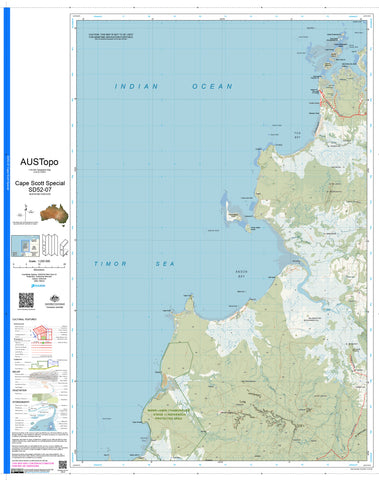 Cape Scott Special D5207 AUSTopo 1:250,000 Map | Mapworld