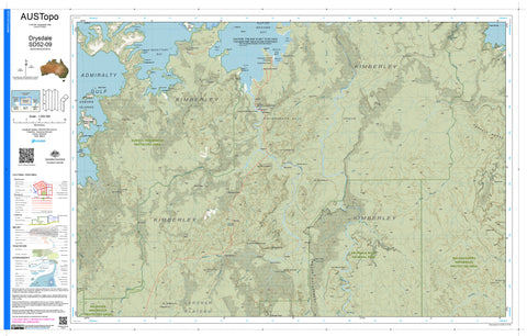 Drysdale D5209 AUSTopo 1:250,000 Map — AUSTopo 1:250,000 topographic map