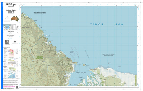 Medusa Banks D5210 AUSTopo 1:250,000 Map