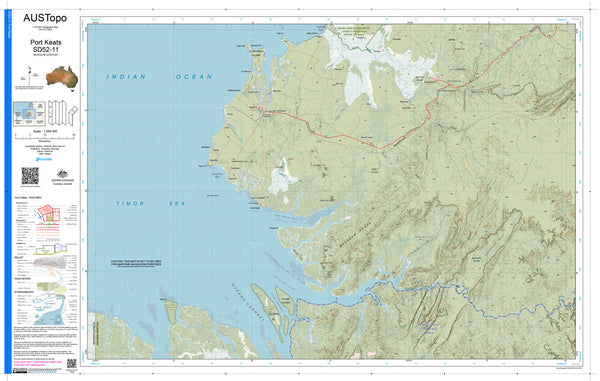 Port Keats D5211 AUSTopo 1:250,000 Map