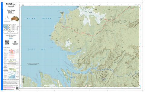 Port Keats D5211 AUSTopo 1:250,000 Map