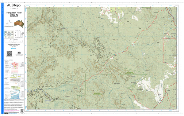 Fergusson River D5212 AUSTopo 1:250,000 Map