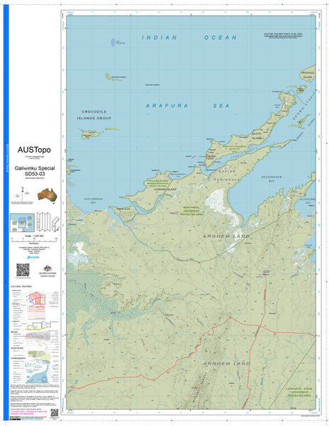 Galiwinku Special D5303 AUSTopo 1:250,000 Map