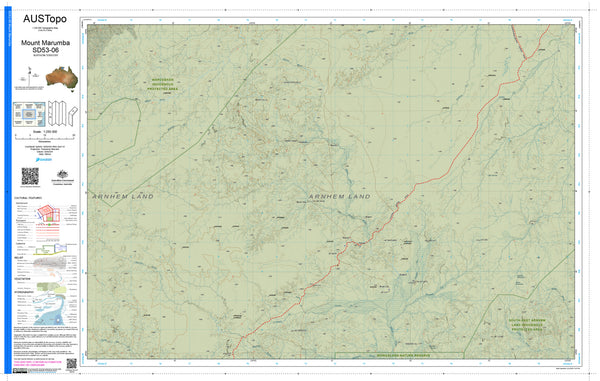 Mount Marumba D5306 AUSTopo 1:250,000 Map — AUSTopo 1:250,000 topographic map