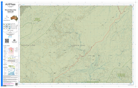 Mount Marumba D5306 AUSTopo 1:250,000 Map — AUSTopo 1:250,000 topographic map