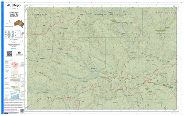 Urapunga D5310 AUSTopo 1:250,000 Map