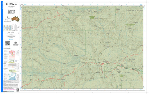 Urapunga D5310 AUSTopo 1:250,000 Map