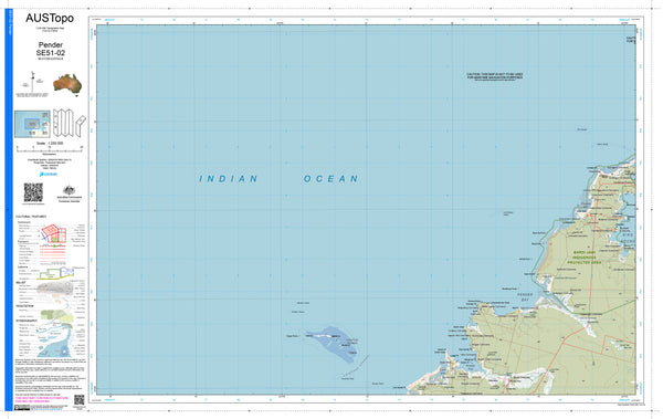 Pender SE51-02 AUSTopo 1:250,000 Map
