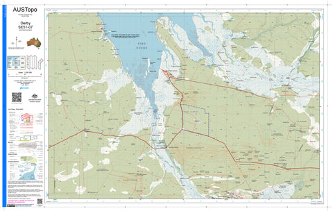 Derby SE51-07 AUSTopo 1:250,000 Map