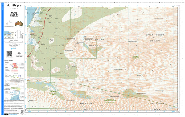 Munro SE51-14 AUSTopo 1:250,000 Map