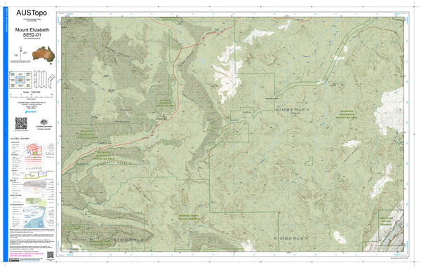 Mount Elizabeth Map.pdf Mount Elizabeth E5201 AUSTopo 1:250,000 Map | Mapworld