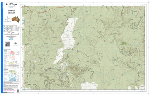 Waterloo E5203 AUSTopo 1:250,000 Map