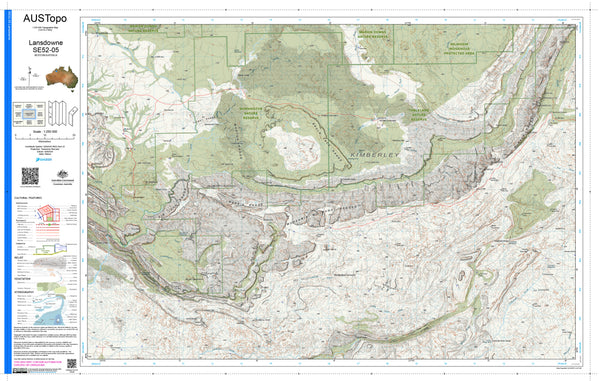 Lansdowne E5205 AUSTopo 1:250,000 Map | Mapworld