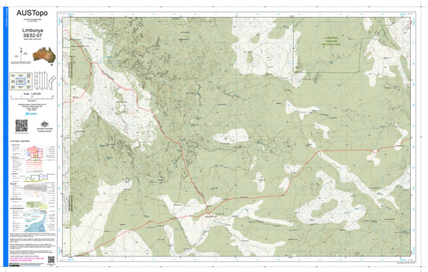 Limbunya E5207 AUSTopo 1:250,000 Map | Mapworld