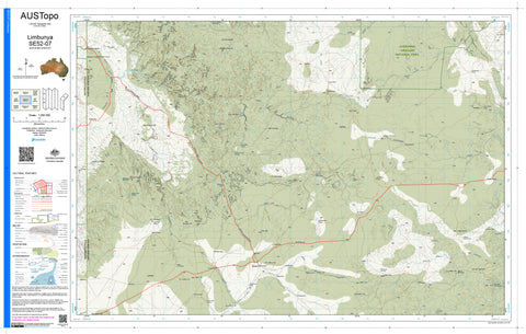 Limbunya E5207 AUSTopo 1:250,000 Map | Mapworld