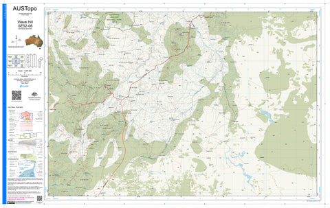 Wave Hill E5208 AUSTopo 1:250,000 Map
