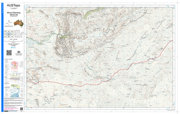 Mount Ramsay E5209 AUSTopo 1:250,000 Map | Mapworld