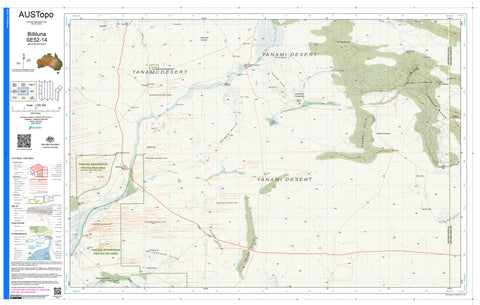 Billiluna E5214 AUSTopo 1:250,000 Map — AUSTopo 1:250,000 topographic map
