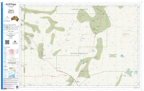 Tanami E5215 AUSTopo 1:250,000 Map