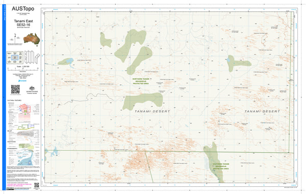 Tanami East E5216 AUSTopo 1:250,000 Map